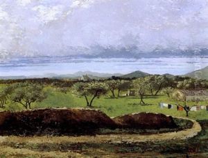 The Orchard by Gustave Courbet