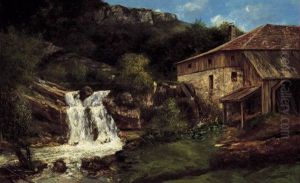 Le Moulin De Longeville by Gustave Courbet