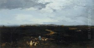 Paysage Au Crepuscle by Gustave Courbet