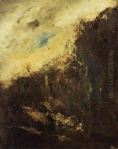 Landschaftsstudie by Gustave Courbet
