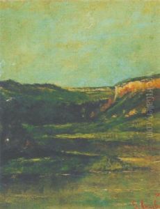 Landschaft Im Jura by Gustave Courbet