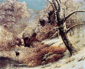 Paysage D'hiver Ou La Gorge Aux Loups, Foret De Fontainebleau