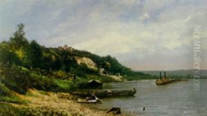 Les Environs De Creteil by Gustave Courbet