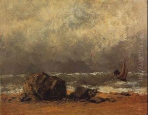 Marine, Gros Temps by Gustave Courbet
