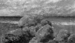 La Plage by Gustave Courbet