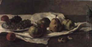 Apples, Pears And Grapes On A Table