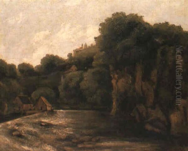 A Wooded River Gorge - view 1