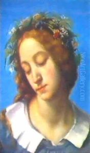 La Fiancee De La Mort (ophelie) by Gustave Courbet