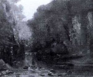 Vattenlandskap by Gustave Courbet