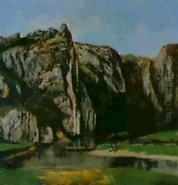 Felsenlandschasft Mit Flusslauf - view 1