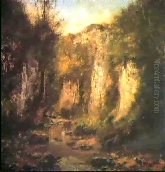 Falaise Dans Un Paysage (landschaft Mit Steilfelsen) - view 1