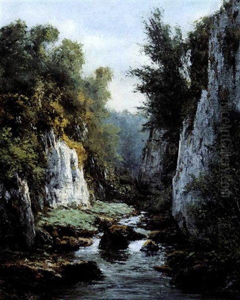 Le Ruisseau Entre Les Rochers - view 1
