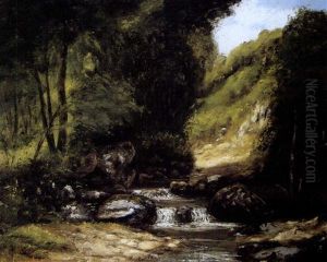 Near Le Puits Noir by Gustave Courbet