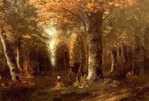 La Foret En Automne by Gustave Courbet