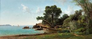 Plage Animee Aux Alentours De Toulon