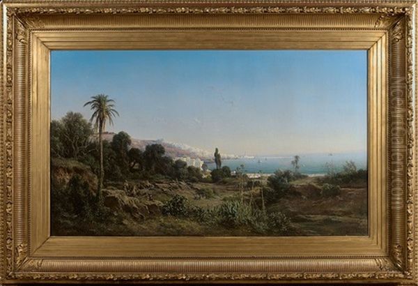 Vue De La Ville D"alger by Vincent Courdouan