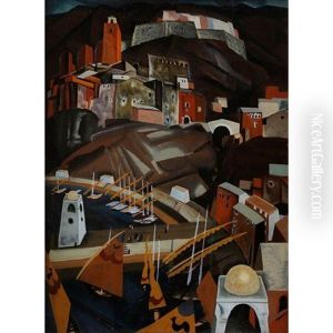 Port Corse (probablement Bonifacio), 1925 by Etienne Cournault