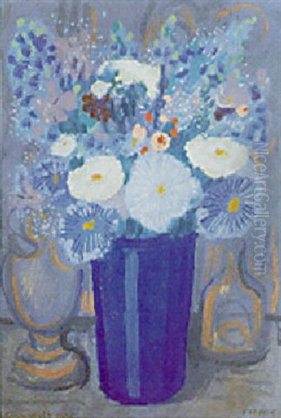 Bouquet Au Vase Bleu - view 1