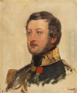 Bildnis Eines Offiziers (peter Von Oldenburg ?) by Joseph Desire Court