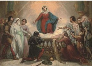 Mary Healing The Sick by Joseph Desire Court