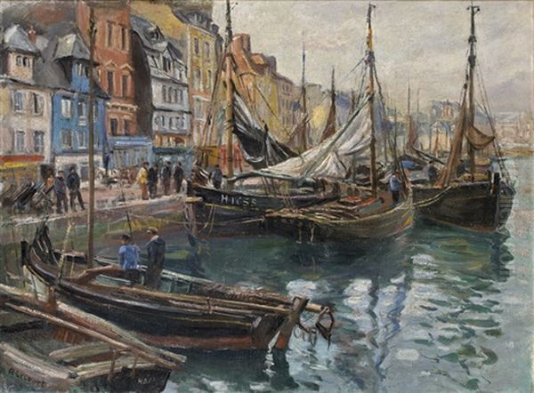 Le Havre, Le Bassin Du Roy Et Le Quai Videcoq - view 1
