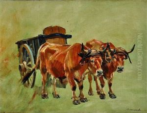 Attelage De Boeufs by Raymond (Louis) le Court