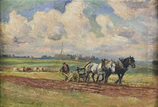 Scene De Labour En Pays De Caux - view 1