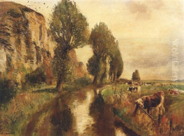 Troupeau Pres De La Riviere - view 1
