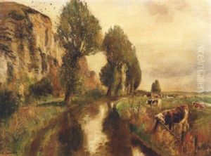Troupeau Pres De La Riviere