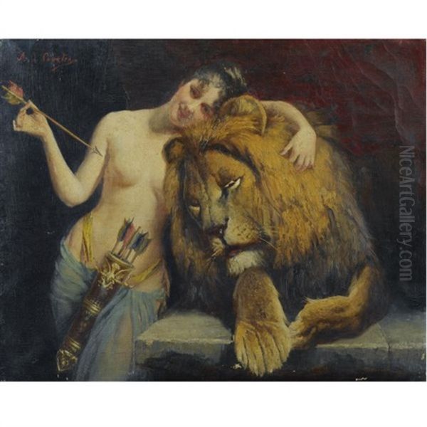 The Goddess Diana With A Lion - view 1