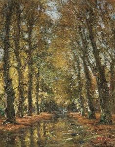 View Of Sunny Park by Franz Courtens