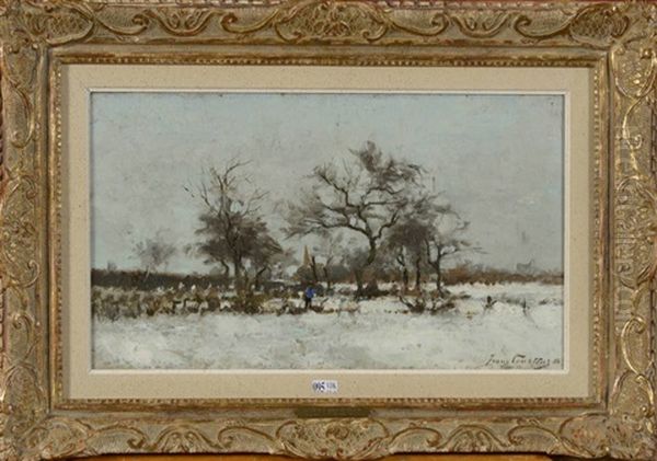 Paysage Anime Sous La Neige - view 1
