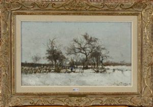 Paysage Anime Sous La Neige