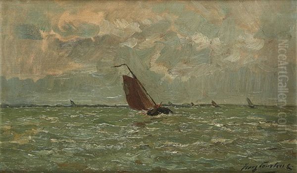 Barque De Peche Avant La Tempete - view 1