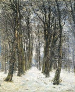 Le Bois Sous La Neige by Franz Courtens