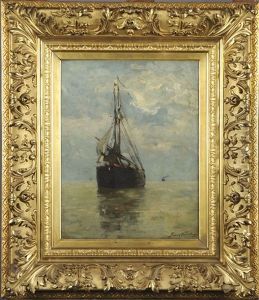 Bateau De Peche by Franz Courtens