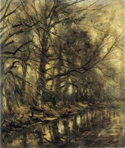 L'etang Du Bois by Franz Courtens