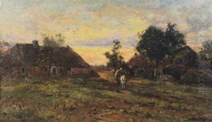 La Boerenstraat A Mol-sluis by Franz Courtens