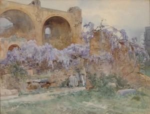 Ruderi E Glicini by Filippo Anivitti