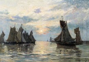 Le Calme - Kalme Zee by Franz Courtens