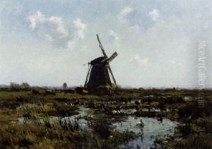 Moulin Dans Les Tourbieres - Molen In De Polders
