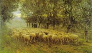 S'avonds Na De Regen (la Soir Apres La Pluie) by Franz Courtens