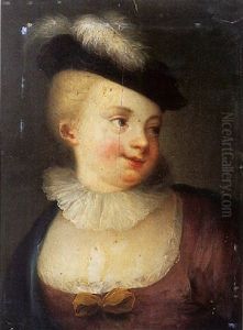 Jeune Fille Au Chapeau A Plume