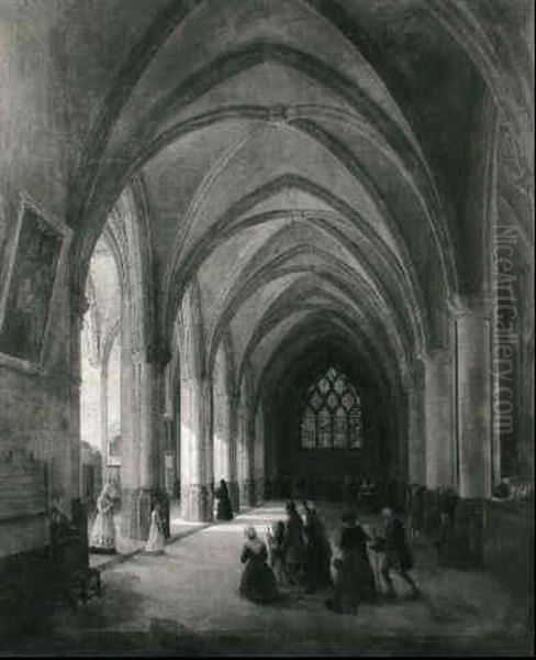 Interieur D'une Eglise Gothique - view 1
