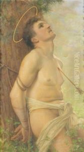 Saint Sebastien by Gustave Claude Etienne Courtois