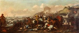 Cavalry Battle Between Turks And Christians