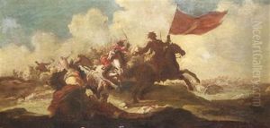 Cavalry Skirmish by Jacques Courtois