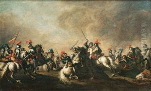 Cavalry Skirmish by Jacques Courtois