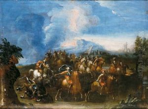 Escena De Batalla Ecuestre by Jacques Courtois