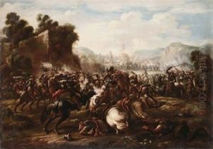 Battaglie (pair) by Jacques Courtois